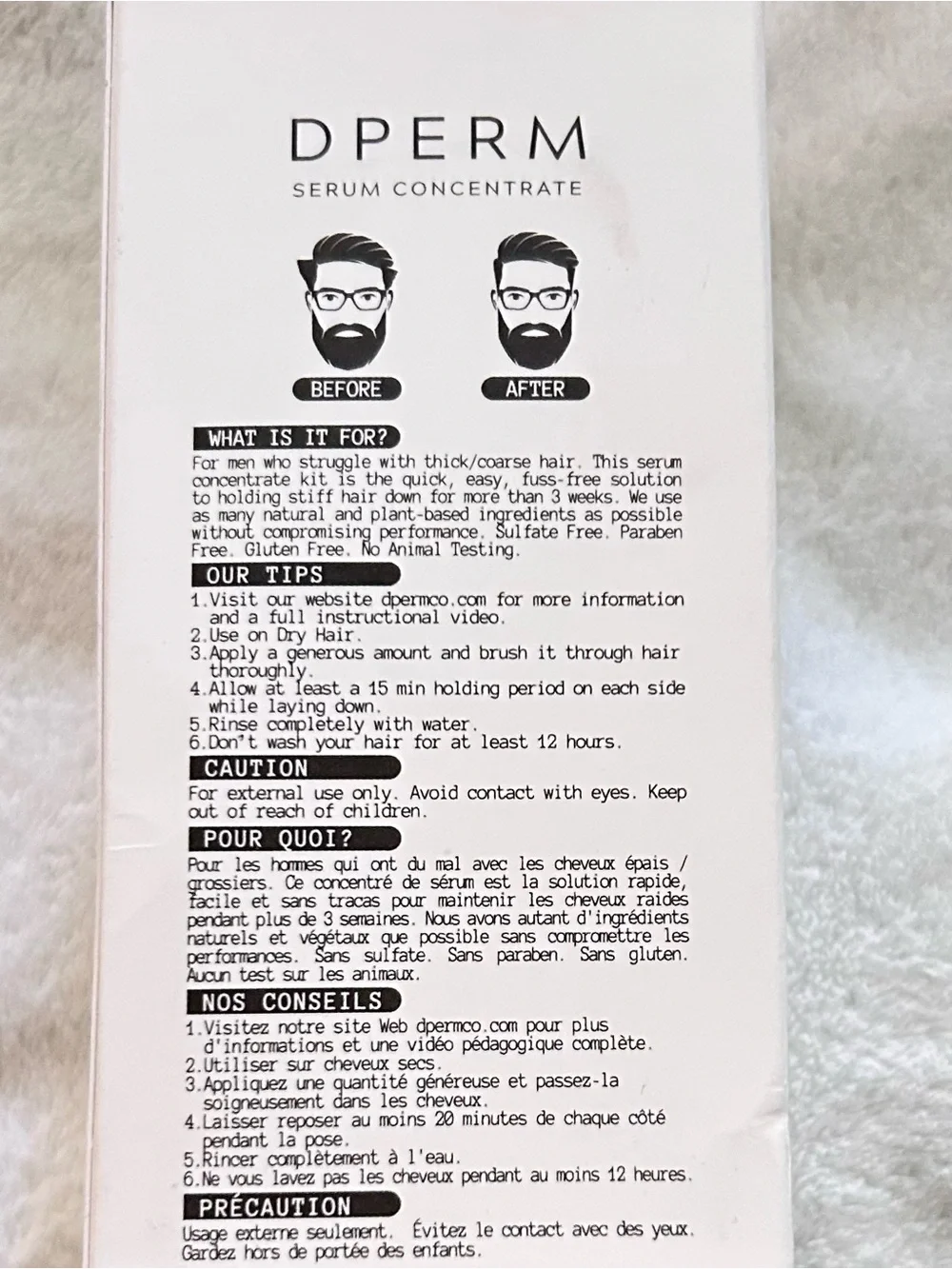 Men Grooming Serum Concentrate Kit.
